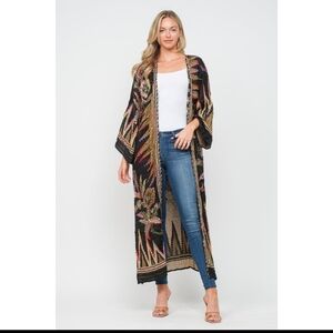 RAJ NWT Long Kimono